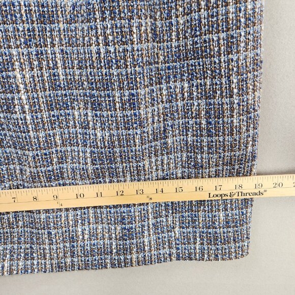 J.Crew Tweed Knit Sheath Dress – Blue, White, Red - Picture 7 of 11